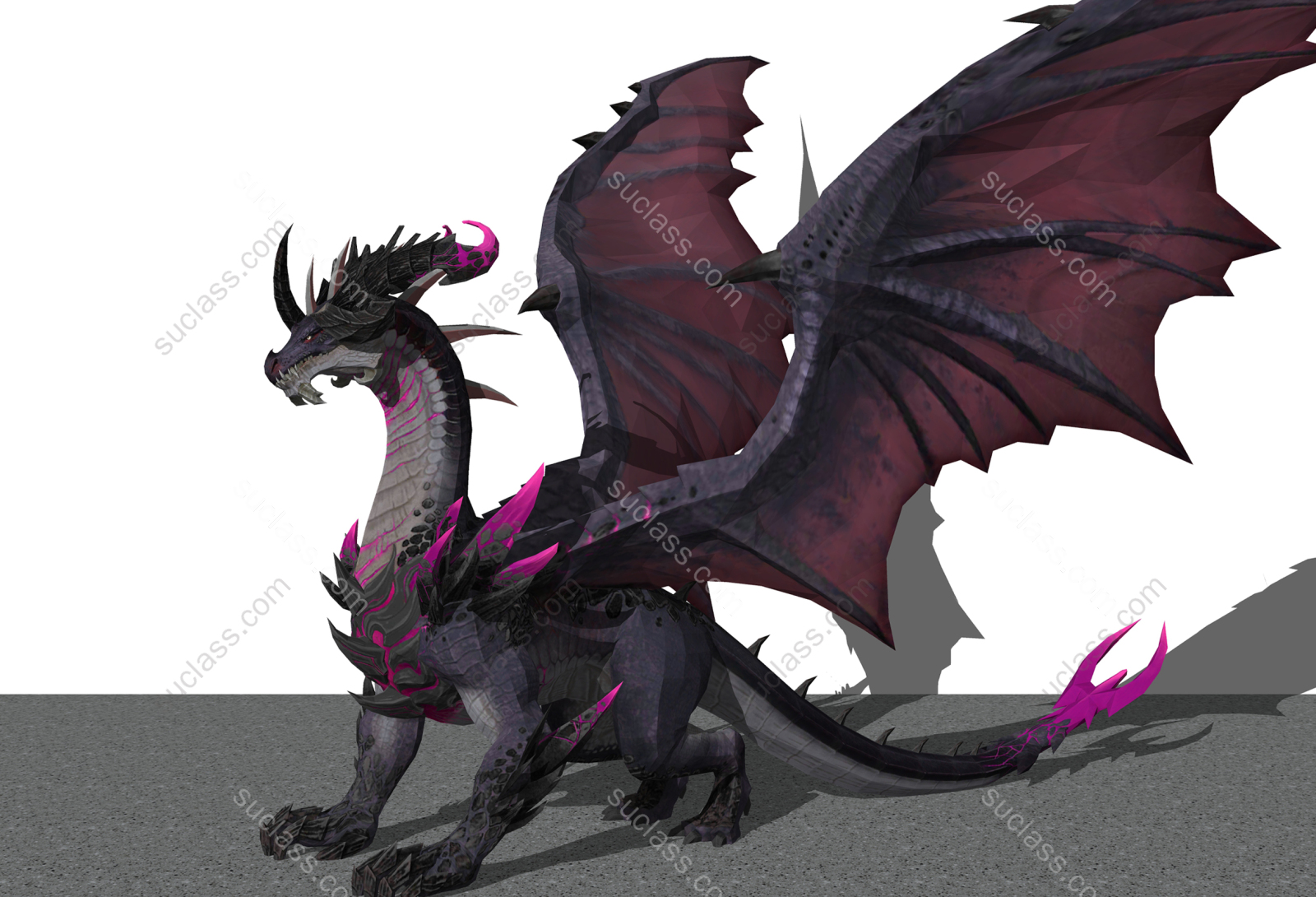 西方龙飞龙北欧神话法夫纳龙雕塑游戏龙 id:257357 八宝模型库